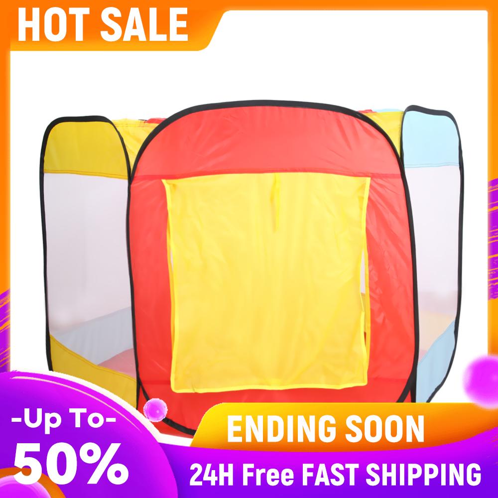 Kids Play Tent Hexagon Ball Pit Mesh Kids Ball Playhouse Large Foldable Play Tent Patchwork for Boys Girls China Mainland