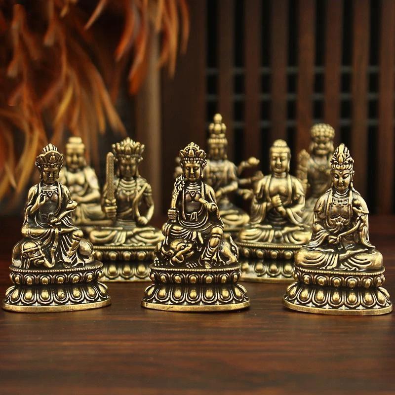 1Pcs New Brass Eight Guardian Statues, Zodiac Birth Figurines For Home And Desktop Decoration, Pocket-Sized
