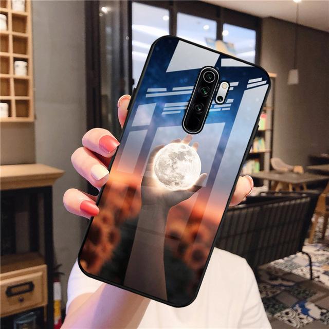 Protective Case For Xiaomi Redmi Note 8 Pro Case Tempered Glass Hard Funda For Xiaomi Redmi Note8 Pro Phone Cover Note 8pro Capa