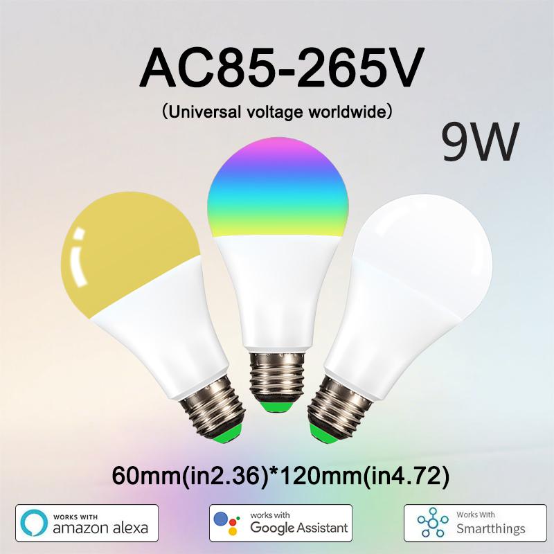 

Умная лампочка Управление через приложение Smart Life WiFi Bluetooth RGB + CW LED Свет 22085-265В Диммируемая Кристальная Комнатная Декорация