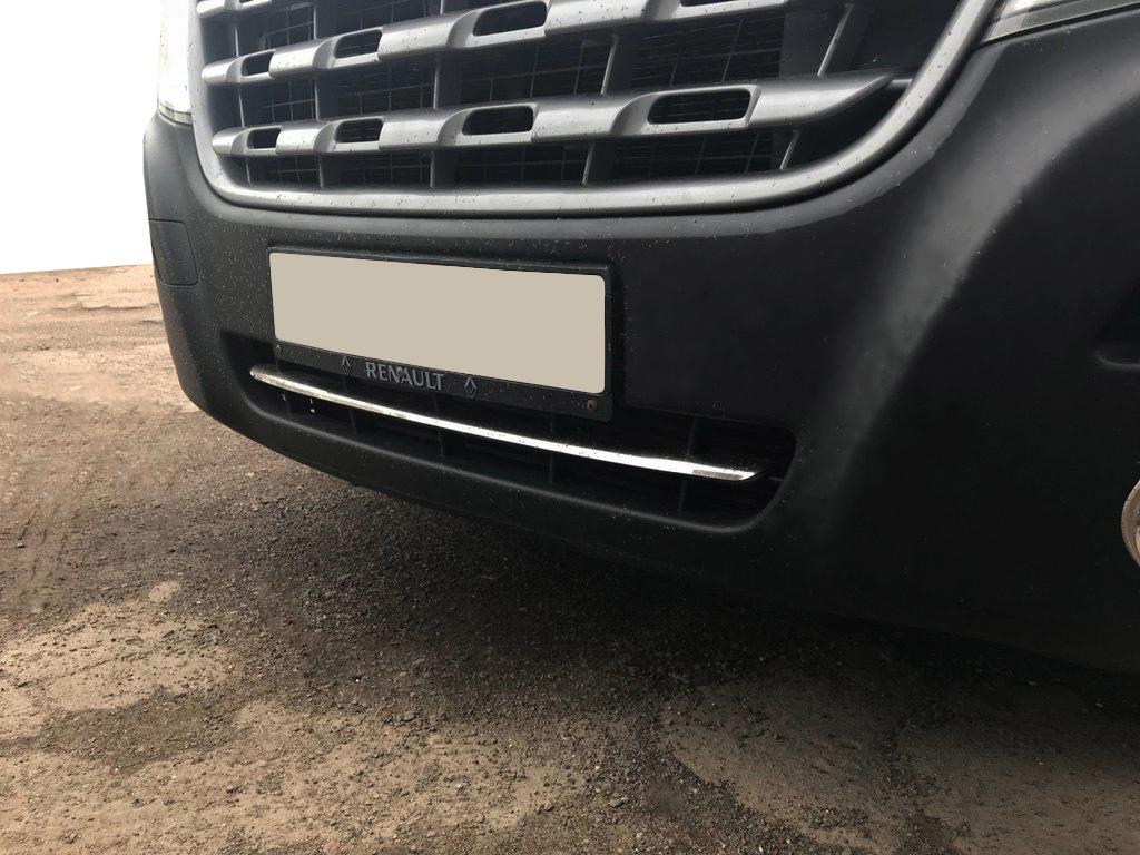 

Смужка в бампер (нерж) для Renault Master 2011-2023 рр.