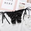 Sexy Lace Thong Women Butterfly Low Waist Panties G Strings Transparent Mesh Briefs Adjustable Waist Panties Culotte Femme