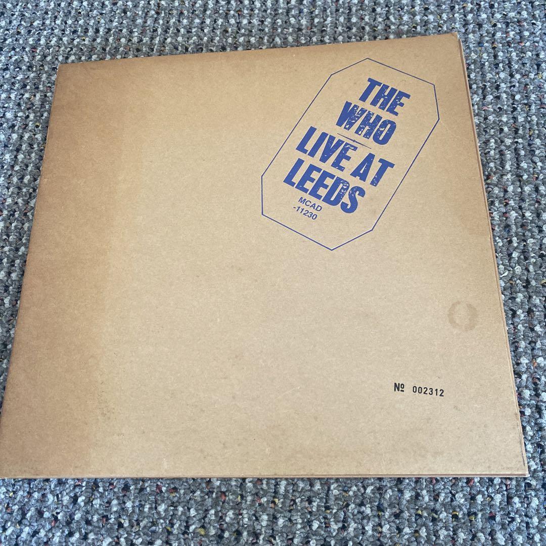 

[USED] THE WHO LIVE AT LEEDS Limited edition CD with serial number