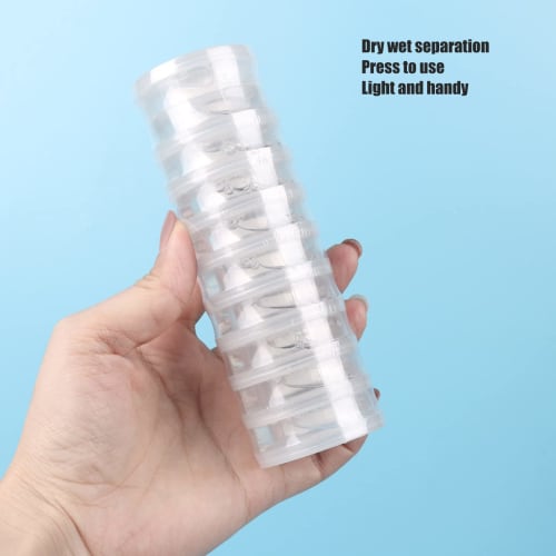 10 Stück Press Handtücher, Mehrzweck-Expandiertücher, Tragbare Einzeln verpackte Komprimierte Feuchttücher, Mini Münztücher für Camping, Heimschönheit, Reise,