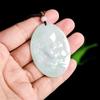 Natural Burmese Grade-A Jade Rabbit Zodiac Ethnic Pendant Ornament for Men and Women