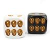 Halloween Skull Dice Skeleton Face Game Dice Resin 6 Sided Board Game Dice Novelty Party Toy Home Decorations