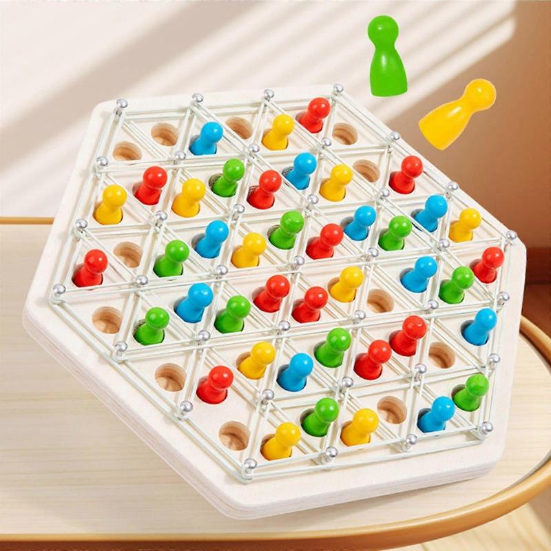 Toys Chesses Game Triggle Board Game Triggle Rubber Game Educational Desktop Chain Chesses Chain Chesses Desktop Puzzle Interactive Game For Toddlers 