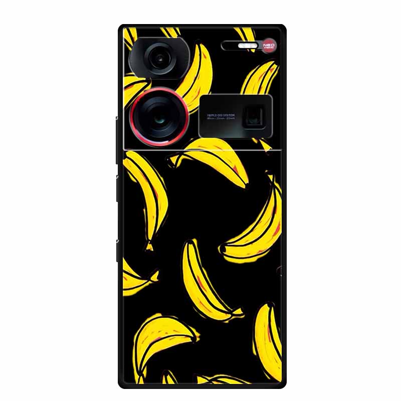 6.8" For ZTE Nubia Z60 Ultra Case Shockproof Black Silicone Soft Phone Case For ZTE Nubia Z60 Ultra Back Cover Case Cute Cartoon