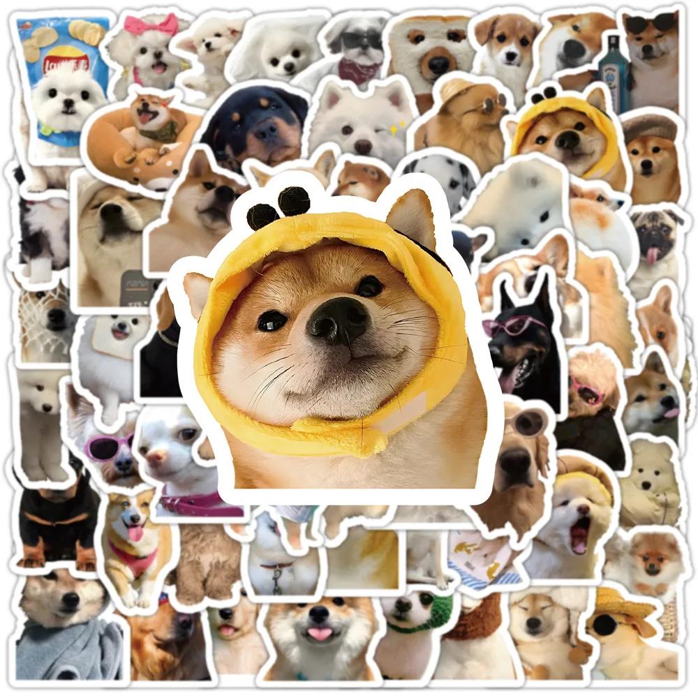 100pcs Kawaii Dog Funny Animal Stickers Cute Decals Decoration DIY Skateboard Scrapbook Laptop Car Kids Toy