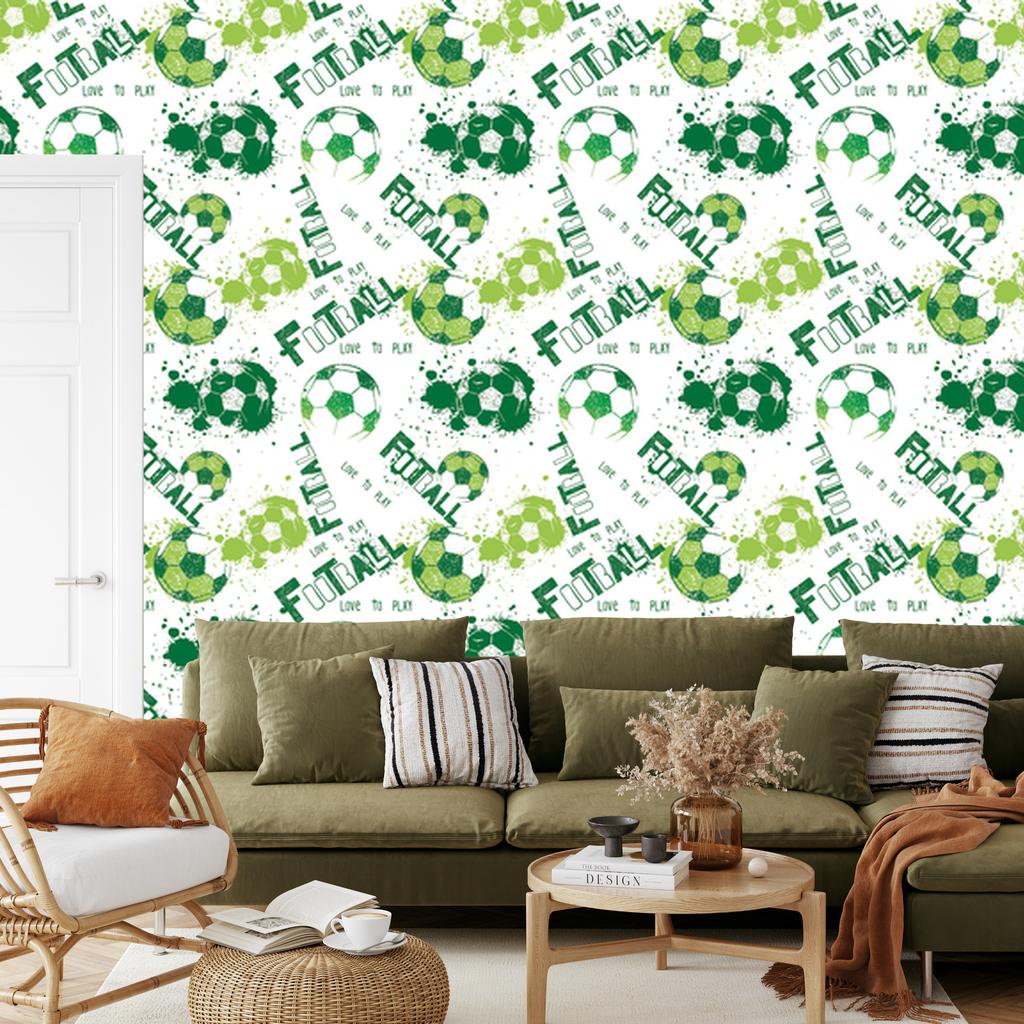 Football Sport Green Wallpaper for Living Room and Bedroom 50x1000