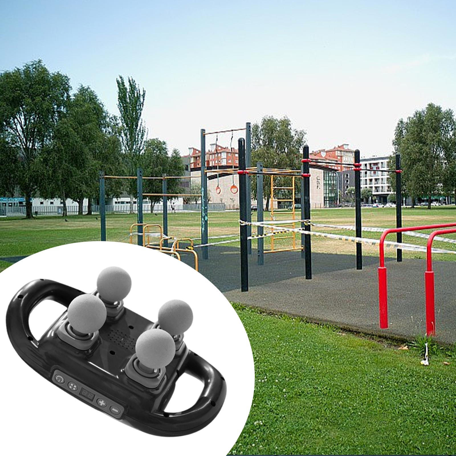 

Ручной массажный аппарат 6 передач с 4 головками для шеи, ног, плеч чёрный