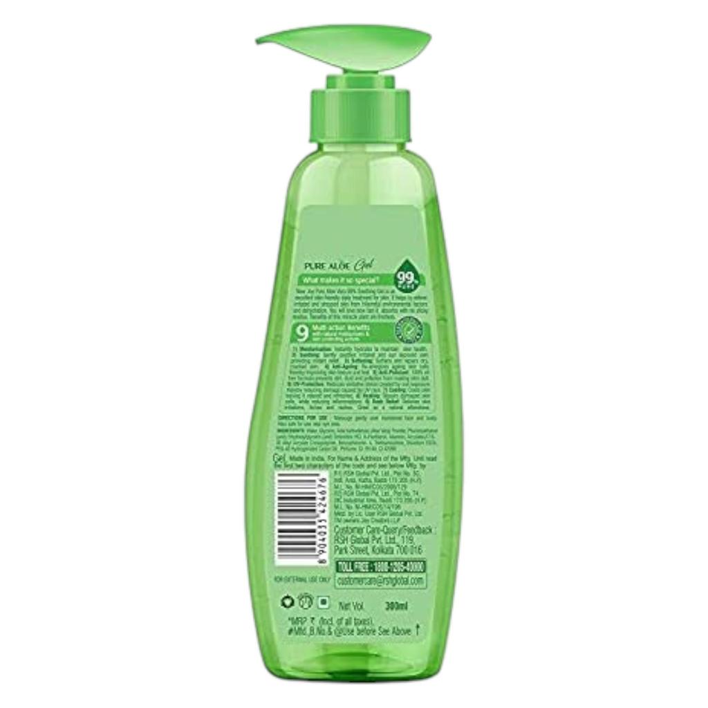 JOY Pure Aloe Vera Gel for Face & Body 300ml | Hydrating Non Sticky Quick Absorbing Skin Moisturiser
