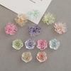 3D Flower DIY Accessories: Transparent Resin Pendants, Necklaces, Hair Clips, Earrings