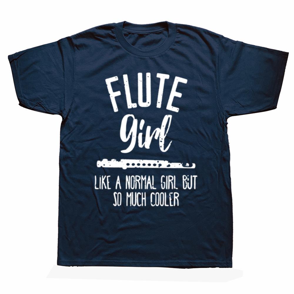 

School Marching Band Funny Flute Girl T Shirts Cotton Streetwear Short Sleeve Birthday Gifts Summer Style T-shirt Mens Clothi... S разноцветный