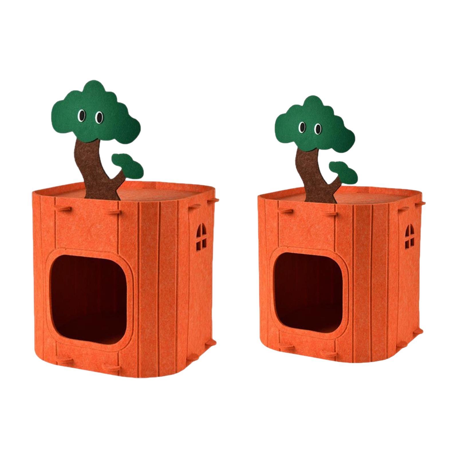 

Cat Hideaway for Indoor And Outdoor Use with Scratch-Resistant Features 33cmx33cmx26cm