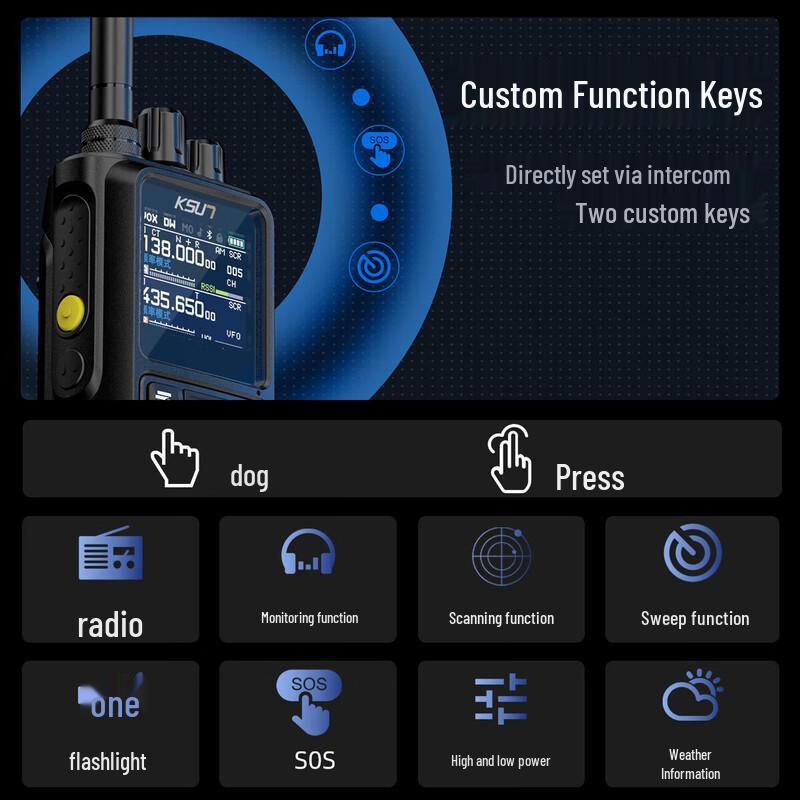 KSUN TFSI UV110D High Power Walkie-Talkie (CN version)