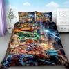 Luffy 3pcs Duvet Cover Set One Piece Cartoon Bedding Set Quilt Cover Breathable Comfortable for Bedroom Decor Best Teens Gifts