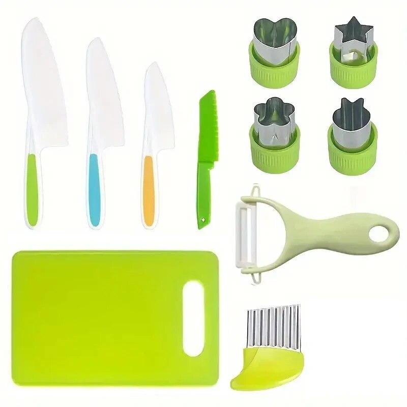 

Детский набор для приготовления пищи, детский нож, детские пластиковые ножи для фруктов, детские инструменты для чистки овощей и фруктов, кухонные принадлежности