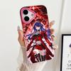 HSR Acheron Jelly Double layer Rose Red Mobile Phone Case for iPhone 17 16 15 14 13 12 11 Air Pro Max Plus Protective