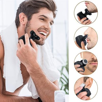 Electric Rotary Shaving Kit Adjustable Speed Digital Display USB Barber's Five In One Beauty Shaver