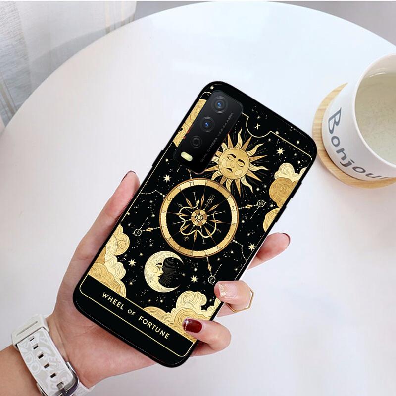 Boska Kobiecość Tarot Etui na Telefon Dla VIVO Y31 Y21 Y70 Y21S Y20 Y72 1907 Y12 Y11S Y53S Y33S Y55 Y76 Y51 Y15S Y01