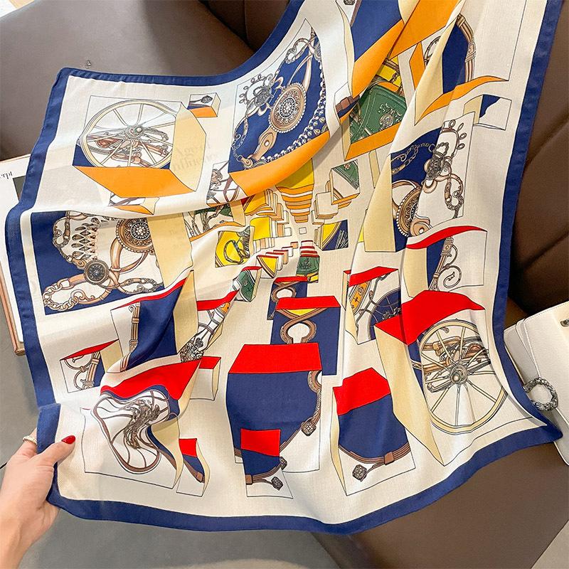 

90 * 90 см новый квадратный шарф многофункциональный декоративный модный шарф двойного назначения шаль носить солнцезащитный крем зима тепло 90*90cm