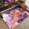 Custom KPop Demon Hunters Mat Personalized Name, Polyester Washable Indoor Entryway Rug, Gift for Christmas, Easter, Thanksgiving Day