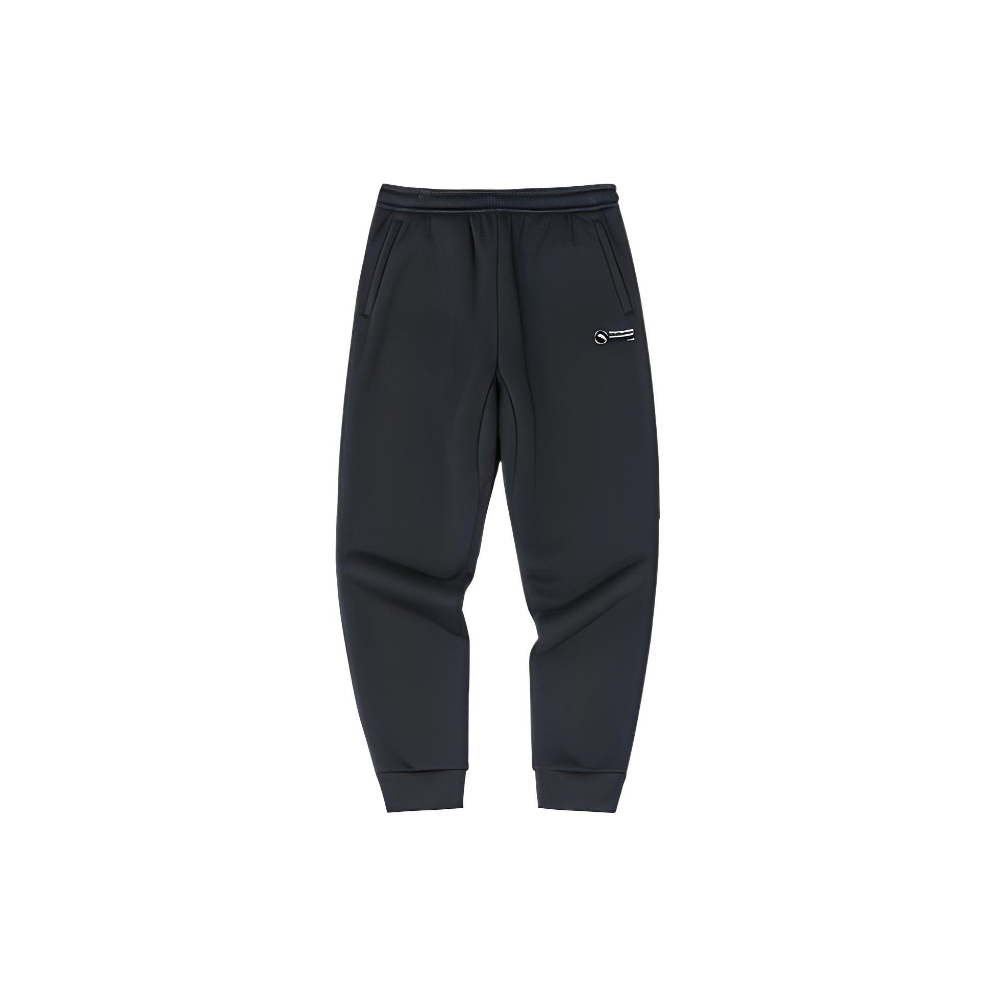 ANTA Knitted Sweatpants Men s Black Moderate Cuffed Pants 952247743-2 XXXL