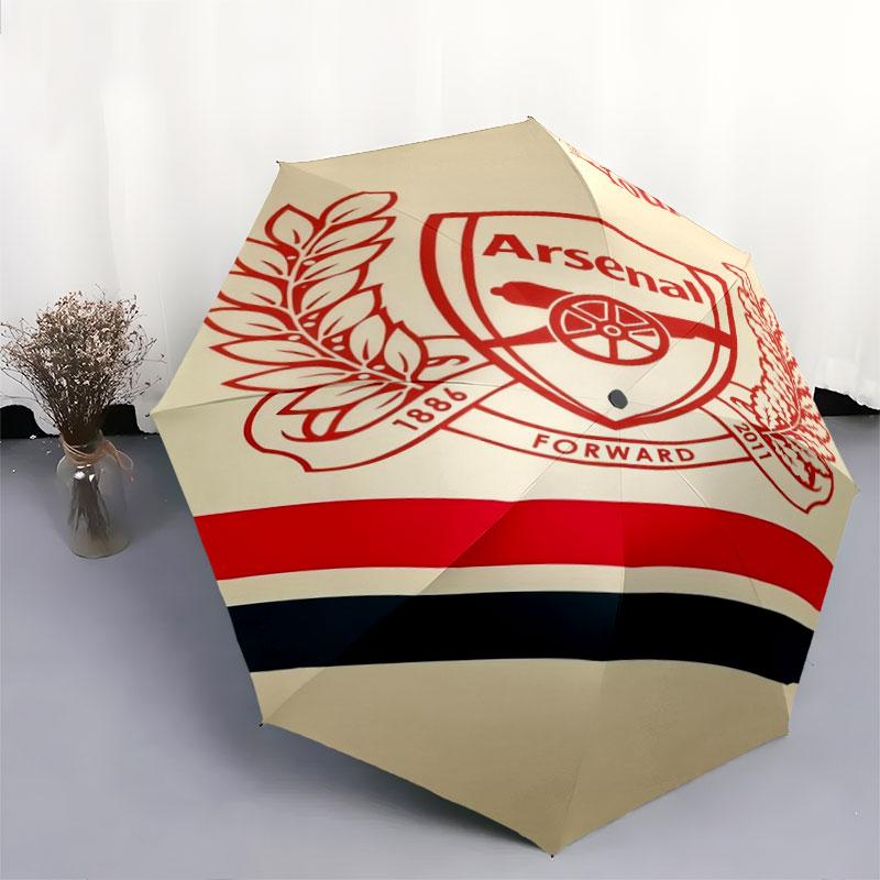 1 PC Automatic Folding Umbrella - Arsenal F Custom Name Pattern, Portable & Foldable Design with 8 Ribs, Christmas Birthday Gifts