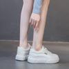 Women's 2024 Spring Magnetic Vibration Massage Shoes - Casual, Thick-Soled, Versatile Sports Shoes In White with Plus Velvet