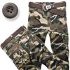 Men's Loose Fit Cotton Tactical Pants with Multi-Pockets