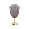 Metal Base Mini Jewelry Display Stand Velvet Jewelry Storage Display Rack  for Home Jewelry Storage