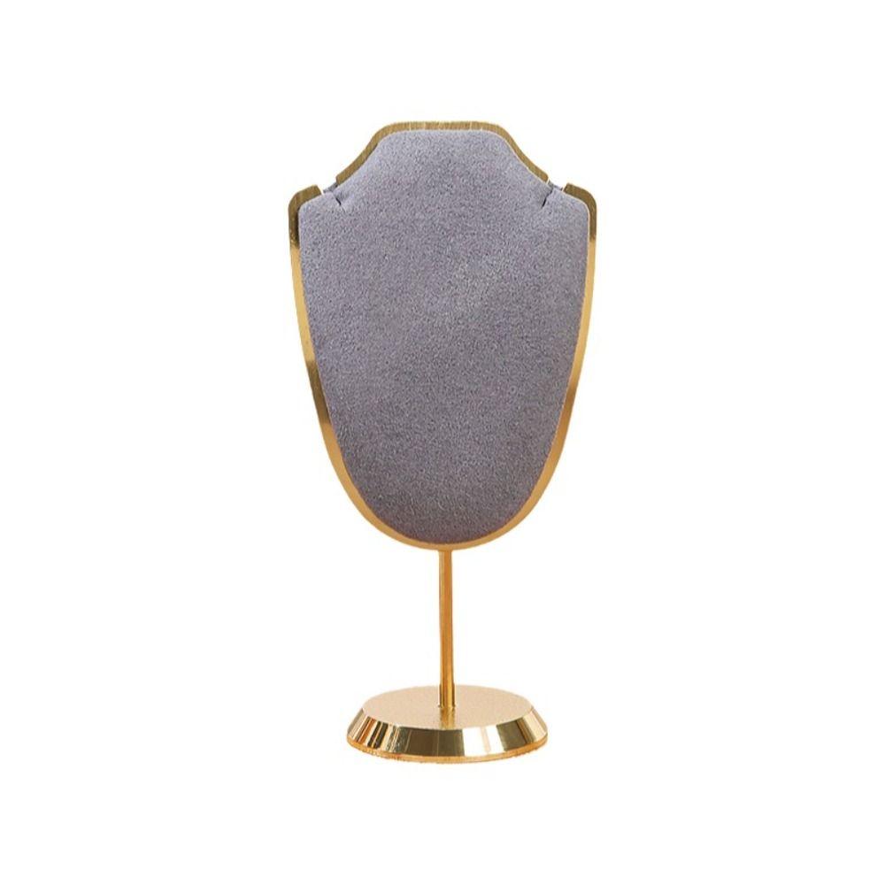 Metal Base Mini Jewelry Display Stand Velvet Jewelry Storage Display Rack for Home Jewelry Storage