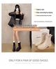 2025 Women's Fashion Elastic Band Waterproof Rain Boots - Thick Sole, Solid Color, Non-Slip & Versatile Casual Galoshes