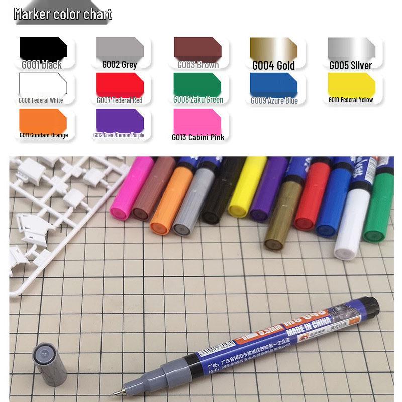 Model Painting MS043 Ultra-Fine Gundam Touch-up Oil-Based Marker Pen