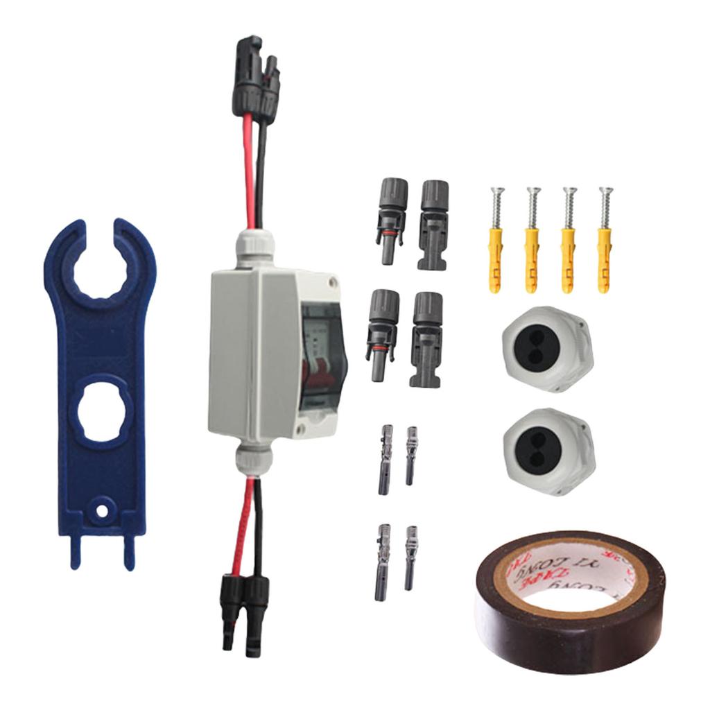 Solar Disconnect Switches with 260mm Cable Photovoltaic Isolator Switches Power Disconnection Switches Simple Operate