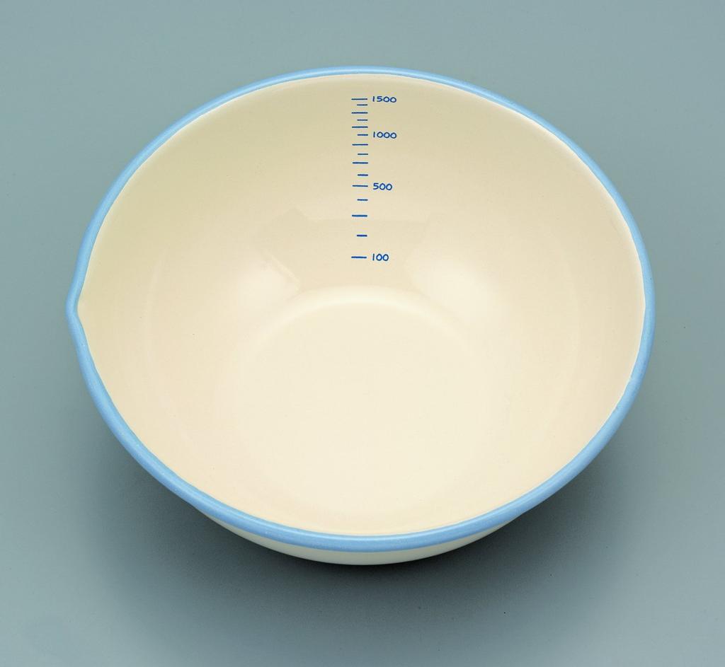 Fuji Horo Mísa 20cm Smaltovaná s Měřítkem Bílá W Jednoušní 1.7L BM-20B