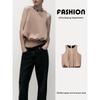 Za2025 Spring New Women's Clothing Easiest for Match Round Neck Sleeveless Balloon Style Silk Satin Texture Tops 2137580