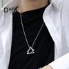 Collana da Uomo Collana con Pendente Triangolo Quadrato Appuntamenti Lavoro Festa Collana Stile Versatile Accessorio Abbigliamento