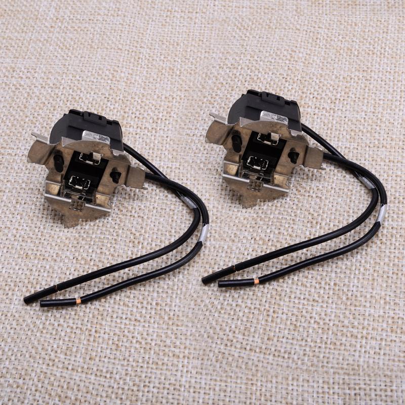 2pcs Light Bulb Base Holder Socket Wire Adapter H7 Halogen Lamp Harness Wiring Connector Car New
