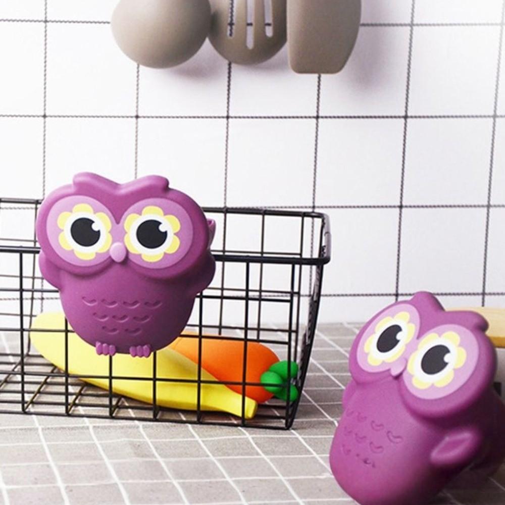 Purple Heat Insulated Mitts Non Slip Microwave Glove Household Owl Oven Mitts Hot Dish/Bowl