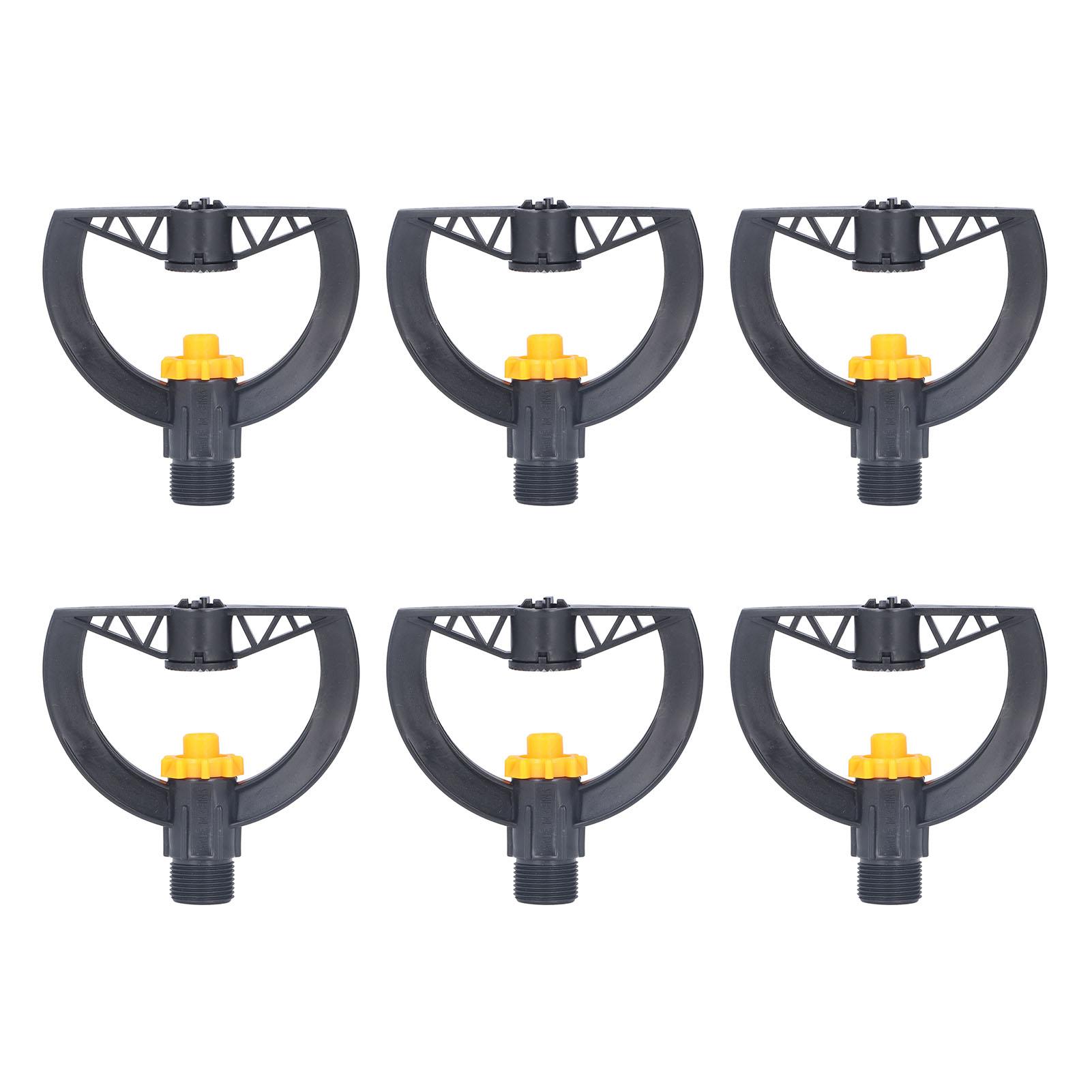 

6 шт. Ирригационная дождевальная насадка G3 4 Наружная резьба Пластик Черный для Сельскохозяйственной базы Теплицы