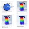 Adjustable Rainbow Telescopic Folding Stool - Portable Outdoor Chair for Fishing & Travel