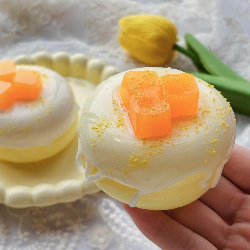 Creative Taiyaki Mango Souffle Squeeze Toys Super Soft Kneading Sensory Toy Funny Handmade Sensory Stress Ball Office Desk Toy