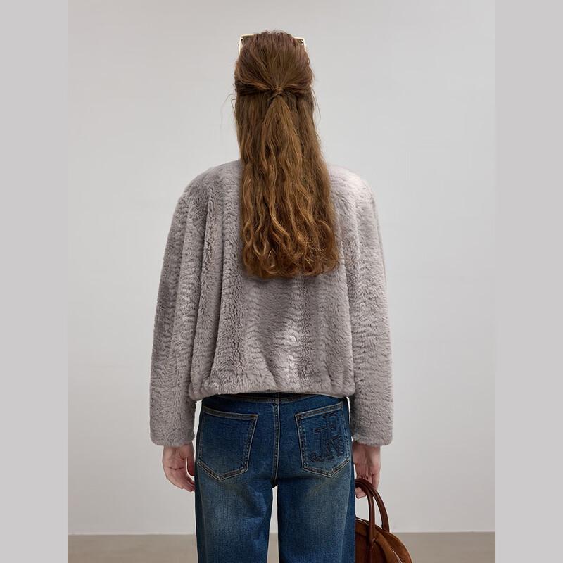Bailuyu Faux Fur Plush Short Coat