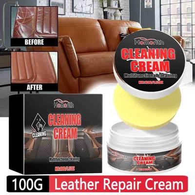 100 g Lederpflegemittel, Lederlackreiniger, Autositz, Sofa, Farbstoff, Farbauffrischer für Couch, Mantel, Jacke, Autopflegepaste