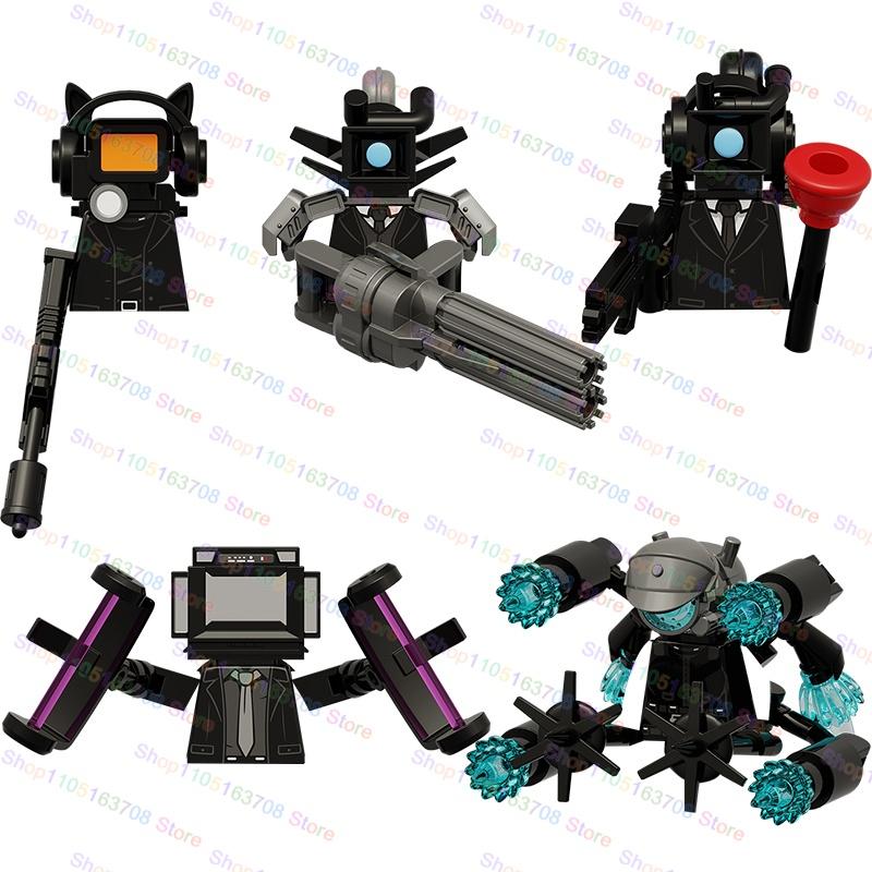 High-Quality Moc High-Quality Skibidi High-Quality Toilet High-Quality Man High-Quality Anime High-Quality Cartoon Construction Pieces Small