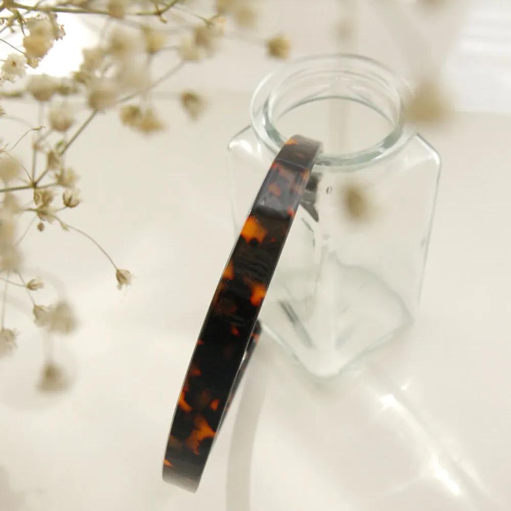 J Lauren Leopard Print Marble Cellulose Premium Hairband H0842
