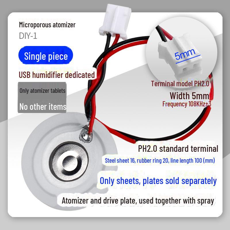 

Микропористый USB-мини-увлажнитель с пьезоэлектрической керамической распылительной головкой (5V) синий
