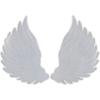 1Pair Angel Wings Molds Left & Right Wings Epoxy Resin Casting Silicone Mold, 1Pair Super Large 6.1 x 3.7"
